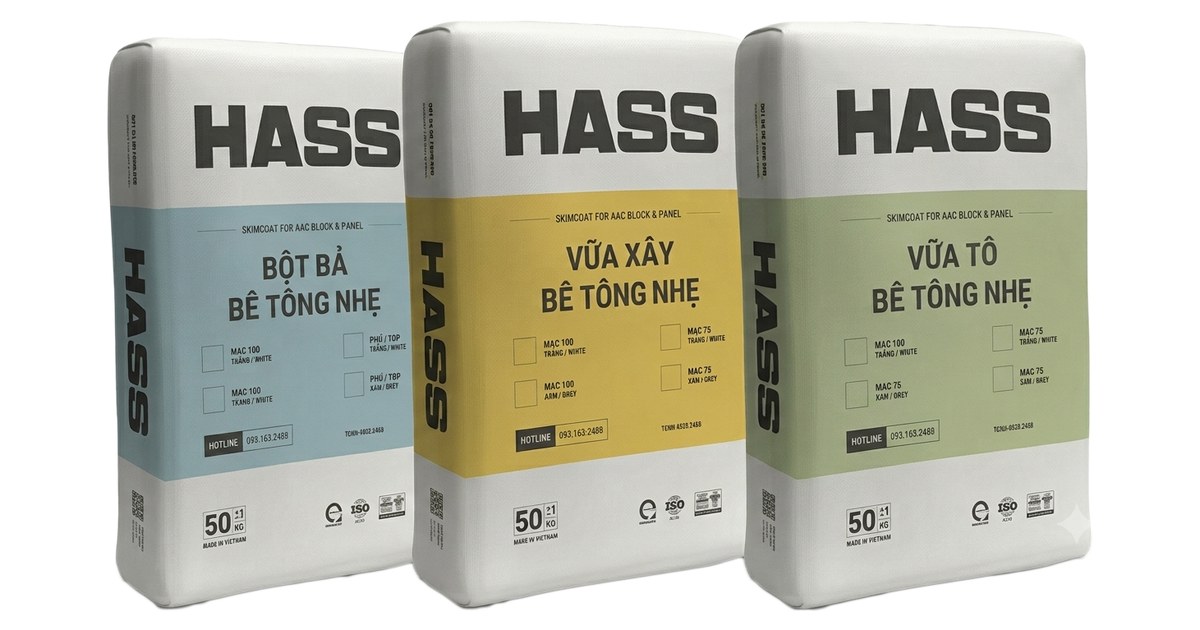 Bao vữa xây bê tông nhẹ HASS